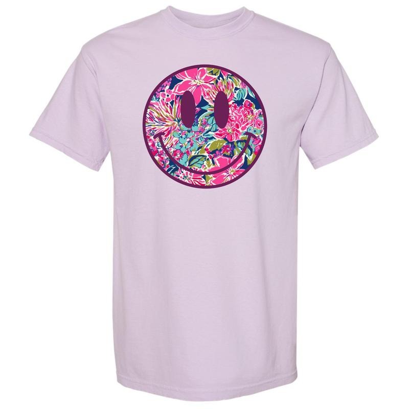 Tropical Vibes Happy Face Comfort Colors T-Shirt 'NLB' Hoodie, Sweatshirt | RetroVerseTees.com