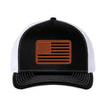 Trucker Hat Baseball Cap American Flag Leather Patch Style Hat T-Shirts, Hoodie, Sweatshirt | RetroVerseTees.com