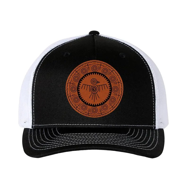 Trucker Hat Baseball Cap Aztec Quetzal Bird Leather Patch Style Hat T-Shirts, Hoodie, Sweatshirt | RetroVerseTees.com
