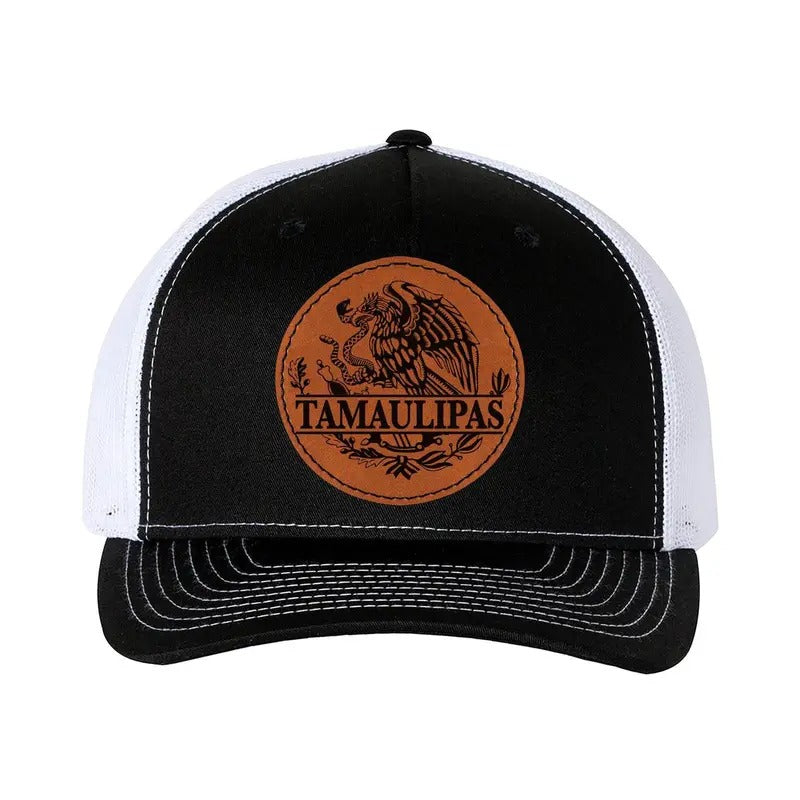 Trucker hat Baseball Cap Mexican Hat Tamaulipas Mexico Eagle Leather Patch Style Hat T-Shirts, Hoodie, Sweatshirt