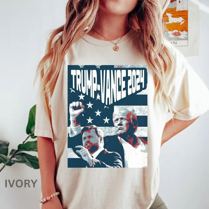 Trum.p Vance 2024 Shirt, Vice President JD Vance Shirt, VP Vance 24 Shirt, Trump Fight Shirt, President Donald Trum.p and...