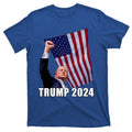Trump 2024 Bullet Flag Fist Election T-Shirt Hoodie, Sweatshirt | RetroVerseTees.com