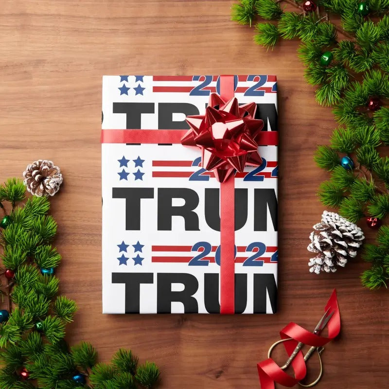 Trump 2024 wrapping paper T-Shirts, Hoodie, Sweatshirt | RetroVerseTees.com