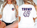 Trump 47 Shirt, Smiley American Flag T-shirt, Democrat Tee, USA Election Short Sleeve, Unisex Patriotic Gifts Tee,...