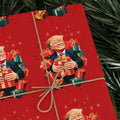 Trump Christmas Wrapping Paper Make Christmas Great Again Wrapping Paper Festive Holiday Christmas Wrapping Present Paper...