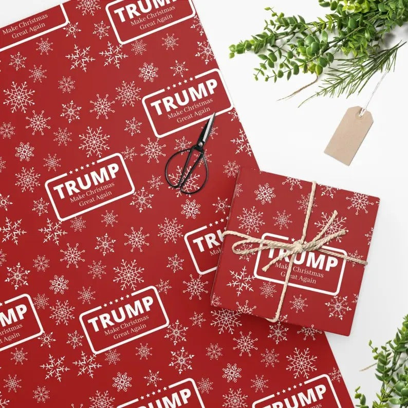 Trump Christmas-Wrapping Paper T-Shirts, Hoodie, Sweatshirt | RetroVerseTees.com