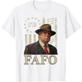 Trump Fafo T-Shirt, Men'WB shield Fashion Funny 1776 American Flag Graphic Outfit Short Sleeve Blouses Novelty Gift 4th...