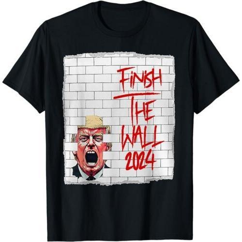 Trump Finish TNF Wall 2024 Unisex T-Shirt style 02 Hoodie, Sweatshirt | RetroVerseTees.com