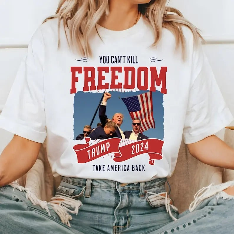 Trump Fist Pump T-Shirt, Trump Shot T-Shirt, Patriot Trump, Trump 2024, MAGA, Trump T-Shirt, Trump 47, Take America Back,...