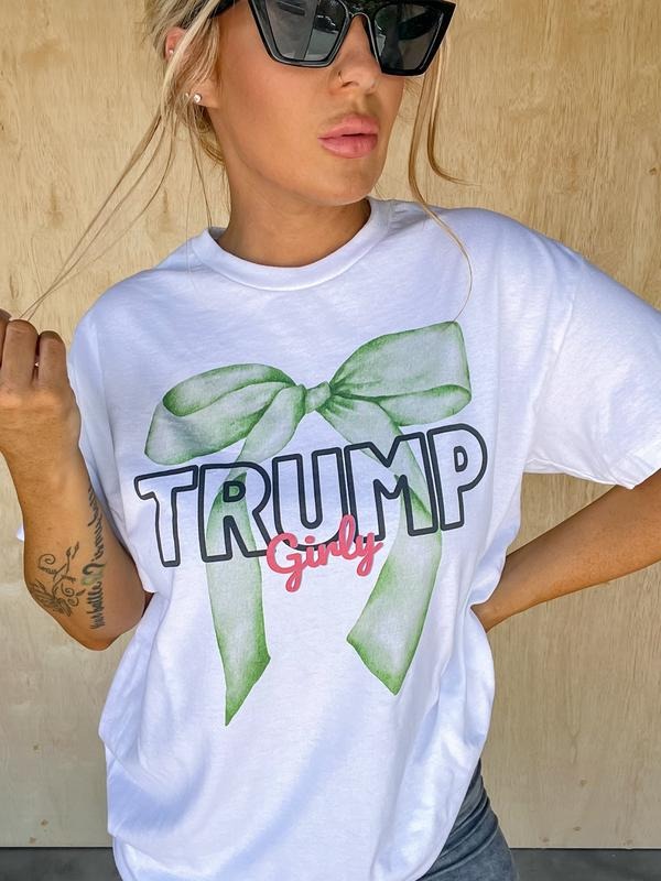 Trump Girly Graphic Top T-Shirts, Hoodie, Sweatshirt | RetroVerseTees.com