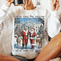 Trump I'll Be Home for Christmas - Humorous Trump Christmas T-Shirt Hoodie, Sweatshirt | RetroVerseTees.com