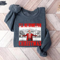 Trump I'll Be Home for Christmas Sweatshirt, Humorous Trump Christmas, Christmas Republican Sweater, Christmas Santa...