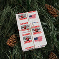 Trump I'll Be Home for Christmas Wrapping Paper Patriotic Holiday Gift Wrap for Trump Supporters T-Shirts, Hoodie, Sweatshirt