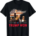 Trump JD Vance Won 2024 Inauguration Day 2025 47th President T-Shirt Hoodie, Sweatshirt | RetroVerseTees.com
