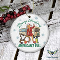 Trump Merry Christmas American's Full Ornament, Donald Trump Ornament, National Lampoon's Ornament, Christmas Ornament,...