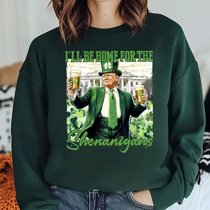 Trump Patrick Days Shirt, Patrick trump Tee, Unisex Shirt Top Womenswear Sweatshirt Hoodie | RetroVerseTees.com