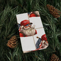 Trump Santa Maga Wrapping Paper, Donald Trump Make Christmas Great Again Gift Wrap T-Shirts, Hoodie, Sweatshirt