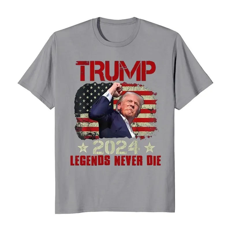 Trump Shot Legends Never Die T-Shirt Hoodie, Sweatshirt | RetroVerseTees.com