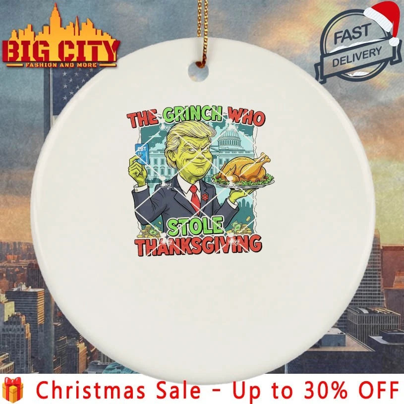 Trump The Grinch Who Stole Thanksgiving 2025 Ebt Shirt