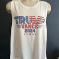 Trump Vance 2024 Flag Ladies Tank Woman's Tank T-Shirts, Hoodie, Sweatshirt | RetroVerseTees.com