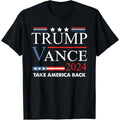 Trump Vance 2024 US Flag Vintage - Election President 2024 T-Shirt made in usa Hoodie, Sweatshirt | RetroVerseTees.com