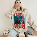 Trump Won 2024 Get Over it, Election Winner President Trump png, America png, Political png, USA Sublimation designs...