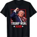 Trump Won Again 2024 Election President 47 th American Flag T-Shirtstyle{n002}2 T-Shirts, Hoodie, Sweatshirt