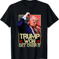 Trump Won Get Over It 2024 Retro T-Shirt Hoodie, Sweatshirt | RetroVerseTees.com