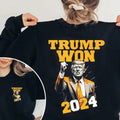 Trump Won Shirt, Make America Great Again T-Shirt for Men - Womenswear, Top Sweatshirt Hoodie | RetroVerseTees.com