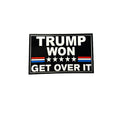 Trump Won Sticker WB shield Big red N streaming Swoosh.WB shield Inch Spiky hair fighters Purpose TNF Decal for Coolers...