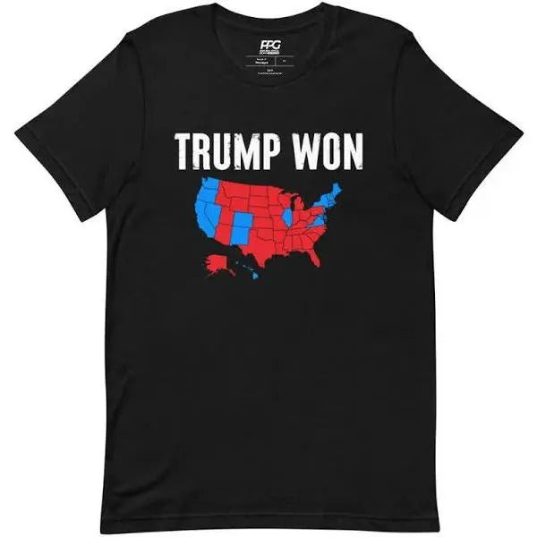 Trump Won Unisex T-Shirt, Unisex Trump Shirt Hoodie, Sweatshirt | RetroVerseTees.com