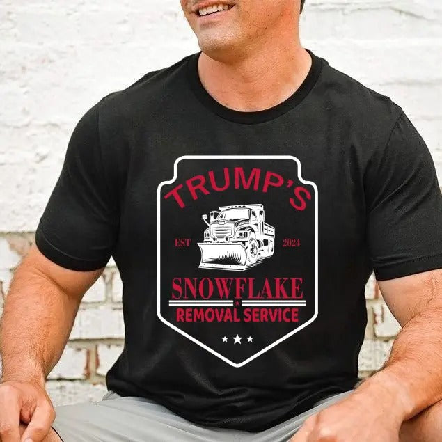 Trump's Snowflake Removal Service 2024 Shirt, DryBlend Unisex Genx TShirt, Funny Shirt, Trum Shirts, For Men, For Women...