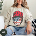 Trump sweatshirt 2024 maga sweatshirt for husband maga sweatshirt for wife trump for president sweatshirt trump face maga...