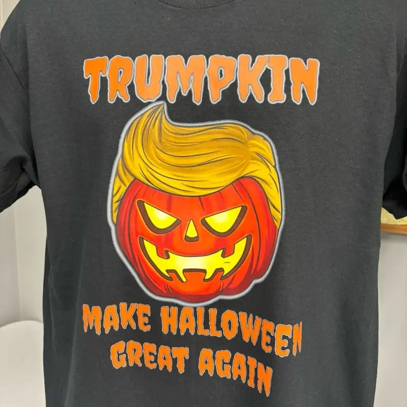 Trumpkin Make Halloween Great Again T shirt Cotton Menswear Hoodie, Sweatshirt | RetroVerseTees.com