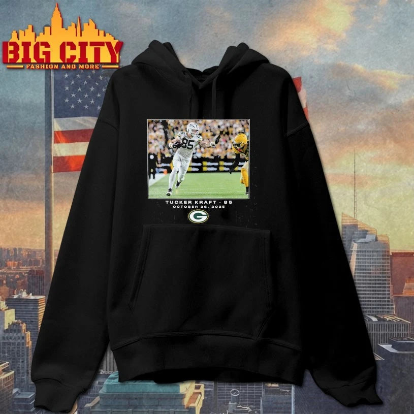 Tucker Kraft Green Bay Packers 85 October 26 2025 Shirt