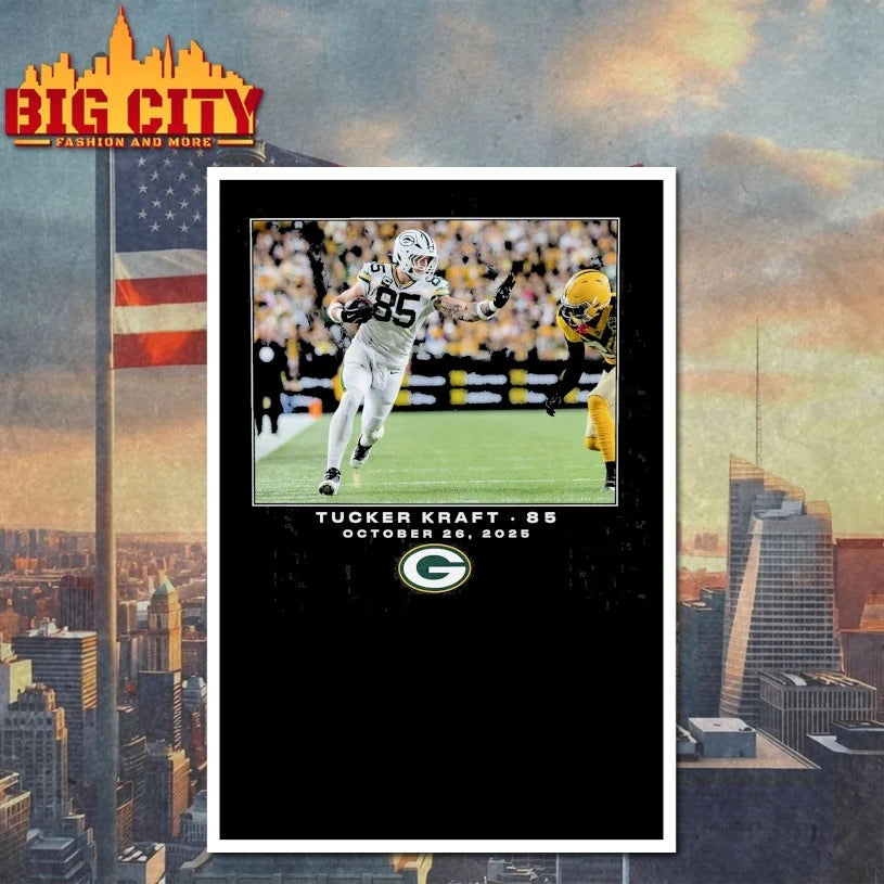Tucker Kraft Green Bay Packers 85 October 26 2025 Shirt