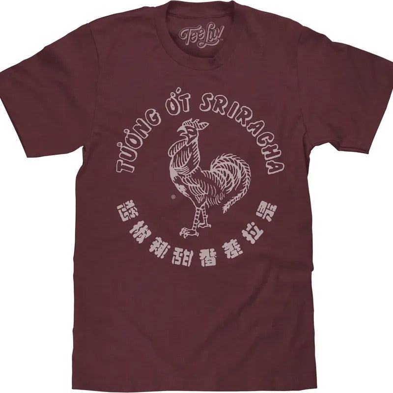 Tuong Ot Sriracha Big and Tall T-shirt - Red Hoodie, Sweatshirt | RetroVerseTees.com