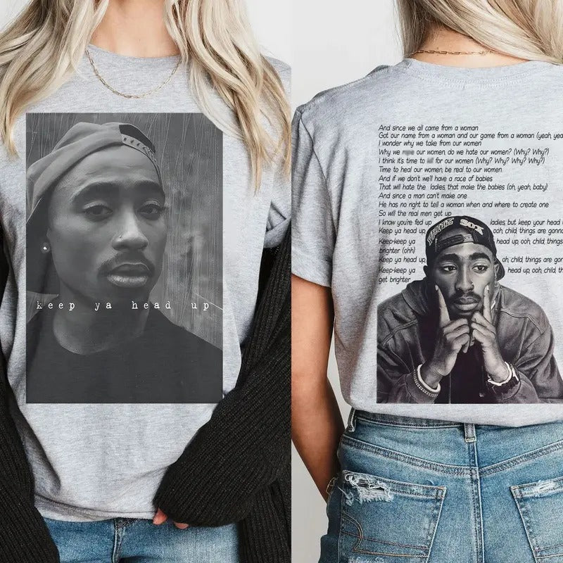 Tupac Lyric Shirt,Vintage Tupac Graphic Tee, Tupac Shakur Shirt, 2Pac Shirt, 90s Merch, Rapper Shirt, Hip Hop 90s Legends...