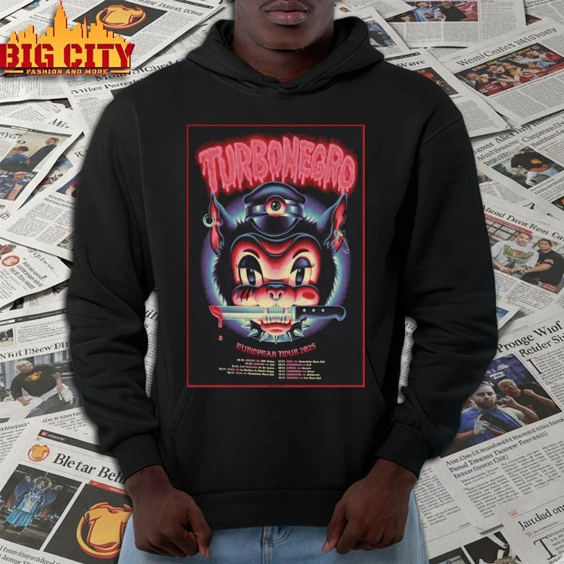 Turbonegro 2025 European Tour Poster shirt