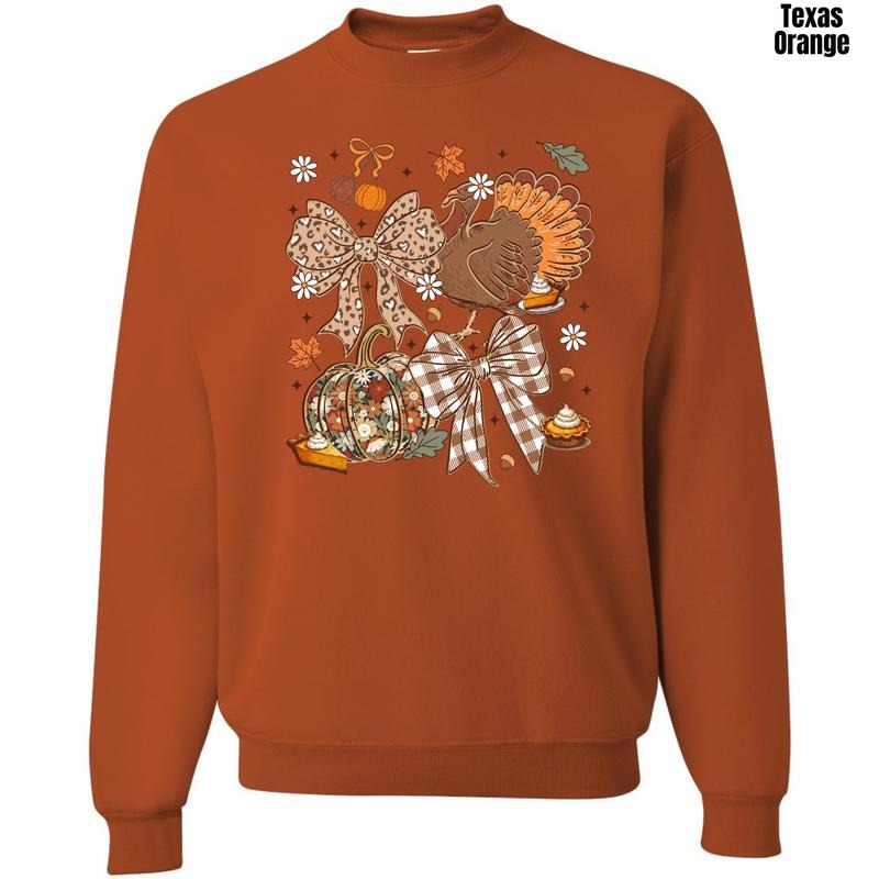 Turkey Day Fall Collage Sweatshirt 'NLB' T-Shirts, Hoodie | RetroVerseTees.com
