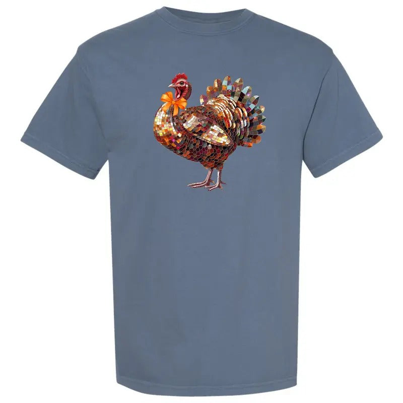 Turkey Dazzling Disco Comfort Colors T-Shirt 'NLB' Hoodie, Sweatshirt | RetroVerseTees.com
