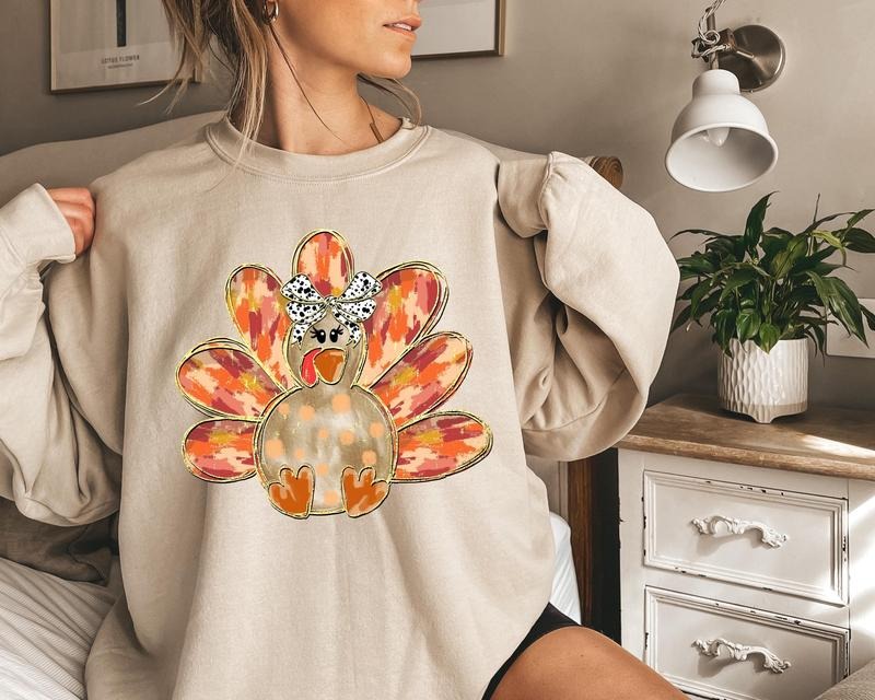 Turkey Thanksgiving Sweatshirt, Thanksgiving Shirt, Fall Turkey Shirt, Turkey Day Shirt, Fall Thanksgiving Sweatshirt,...