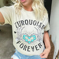 Turquoise Forever Graphic Tee Hoodie, Sweatshirt | RetroVerseTees.com
