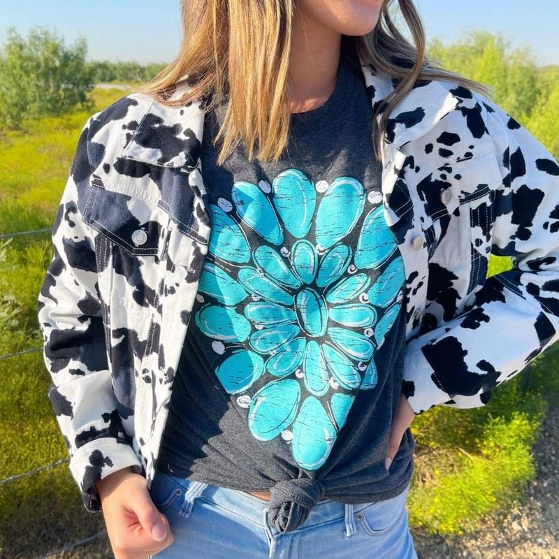 Turquoise Stone Graphic Tee Hoodie, Sweatshirt | RetroVerseTees.com