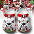 Georgia Bulldogs Angry Mascot White Crocs