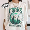 Twilight City Of Forks , For Washington T-Shirt, New Moon Shirts, Rainforest Shirt Hoodie, Sweatshirt | RetroVerseTees.com