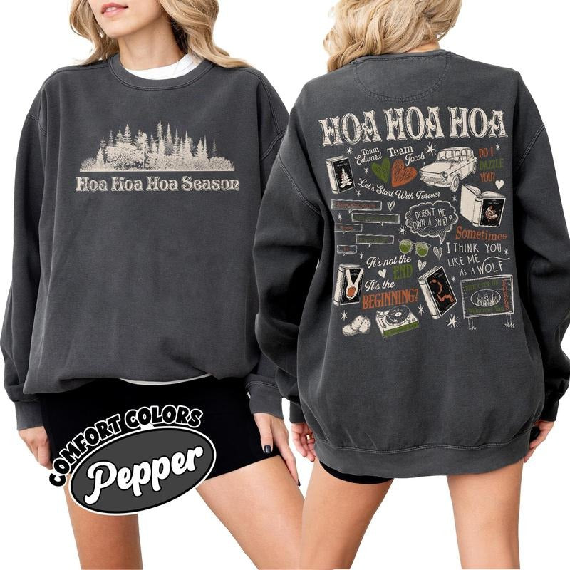 Twilight Hoa Hoa Hoa Sweatshirt, Twilight Forks Washington T-Shirts, Hoodie | RetroVerseTees.com