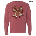 Twinkle Football Bow Long Sleeve Comfort Colors T-Shirt 'NLB' Hoodie, Sweatshirt | RetroVerseTees.com