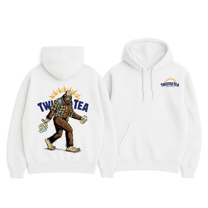 Twisted Tea Bigfoot Funny Hoodie, Sweatshirt And T-shirt, Unisex Shirt, For Men And Women, Menswear | RetroVerseTees.com
