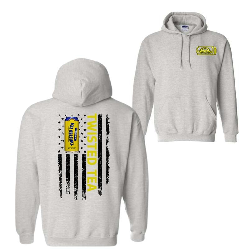 Twisted Tea Logo Flag 2-sided T-Shirt Sweatshirt Hoodie, Twisted Tea Light T-Shirt For Men, For Women | RetroVerseTees.com